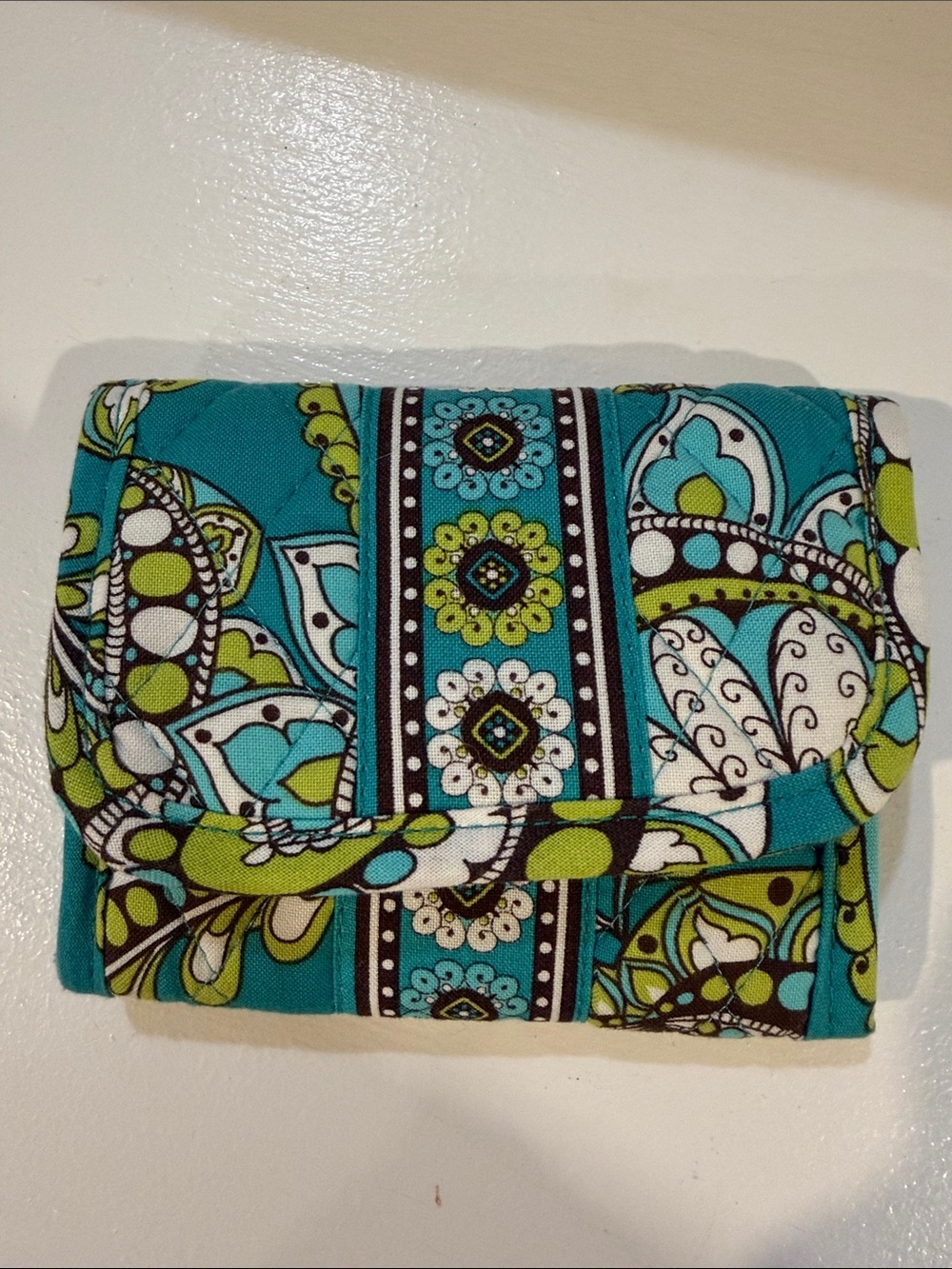 Vera Bradley Retired Peacock Pocket Wallet NWT